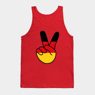 Germany Flag V Sign Tank Top